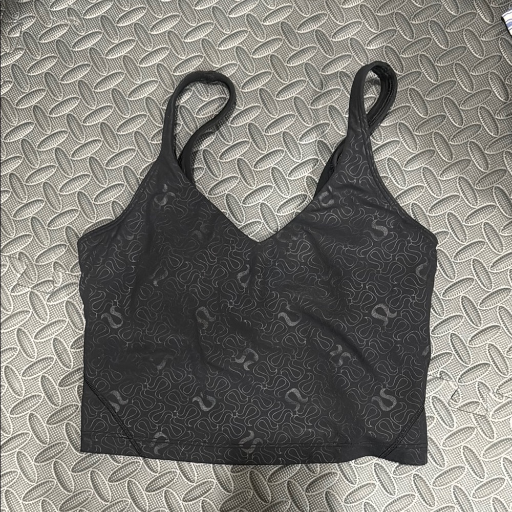 lululemon athletica Black Patterned Sports Bra